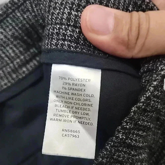 OPEN EDIT Elastic Waist Drawstring Pockets Dressy Pants - L Golf Athletic Preppy - Picture 4 of 4